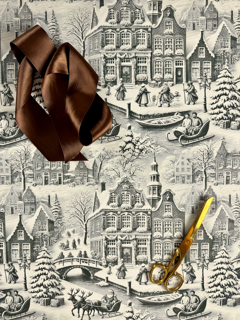Winter Village Toile