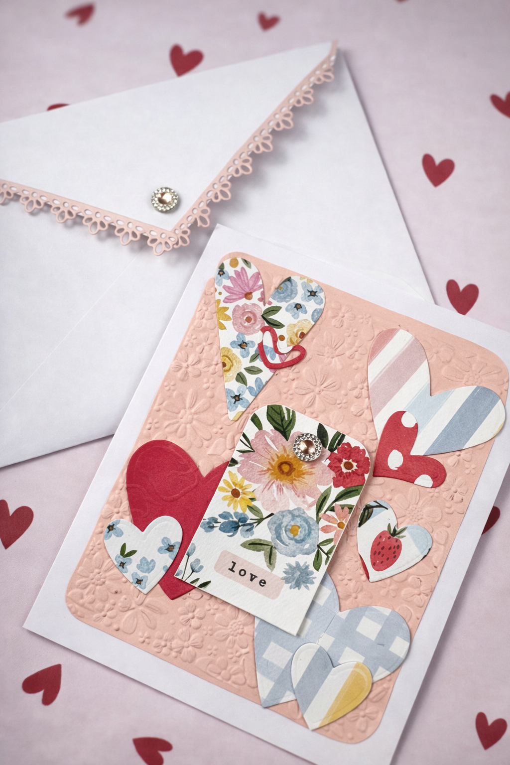 With Love, Valentine Handmade Greeting Cards by Paper Hugs