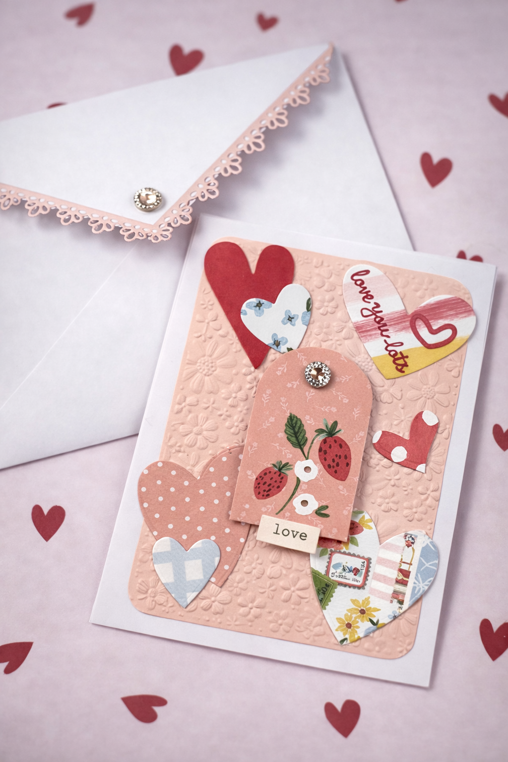 With Love, Valentine Handmade Greeting Cards by Paper Hugs