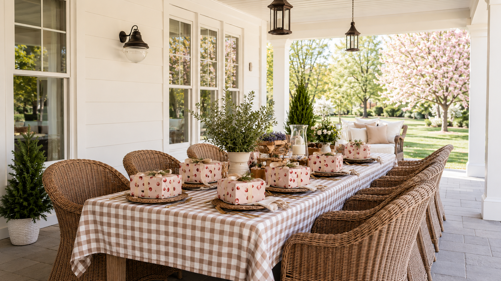 Garden florals, tea-stained palettes.