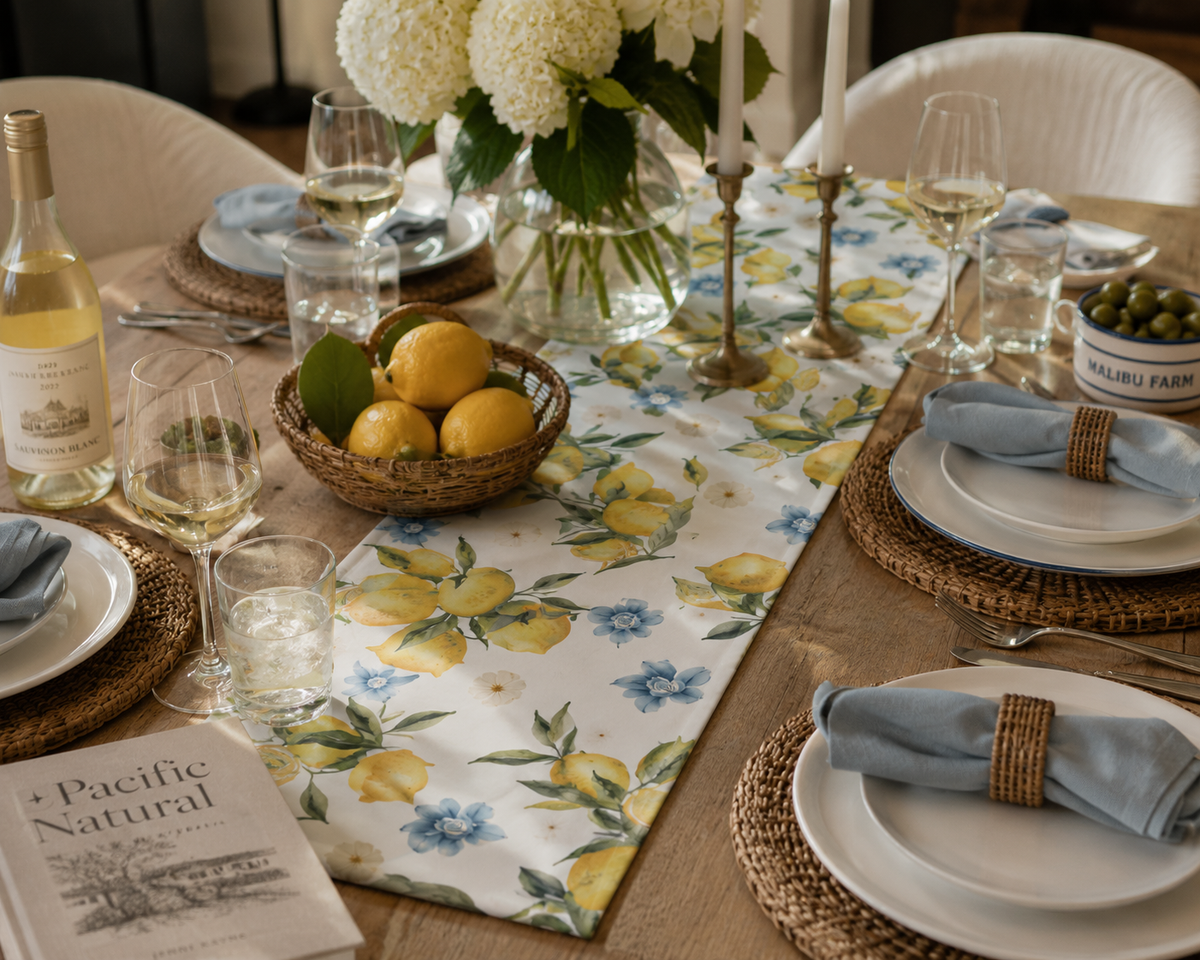 Zesty Fresh Peel & Stick as a table runner