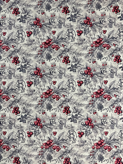 Winter Berry Toile