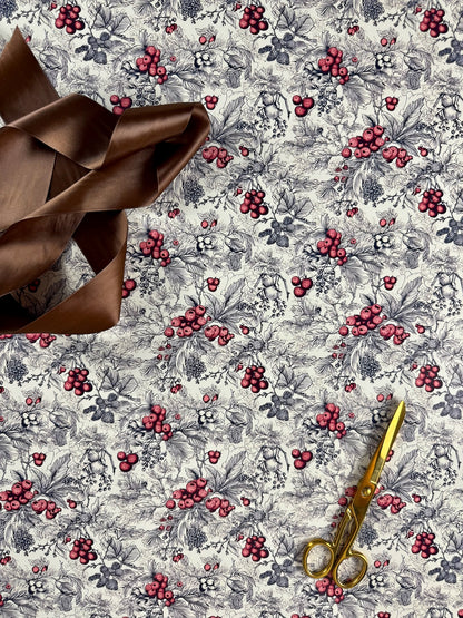 Winter Berry Toile