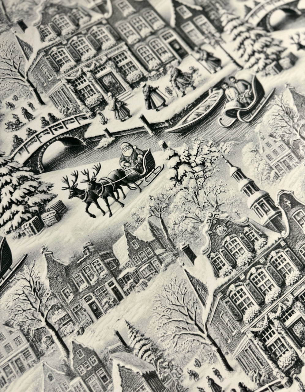 Winter Village Toile