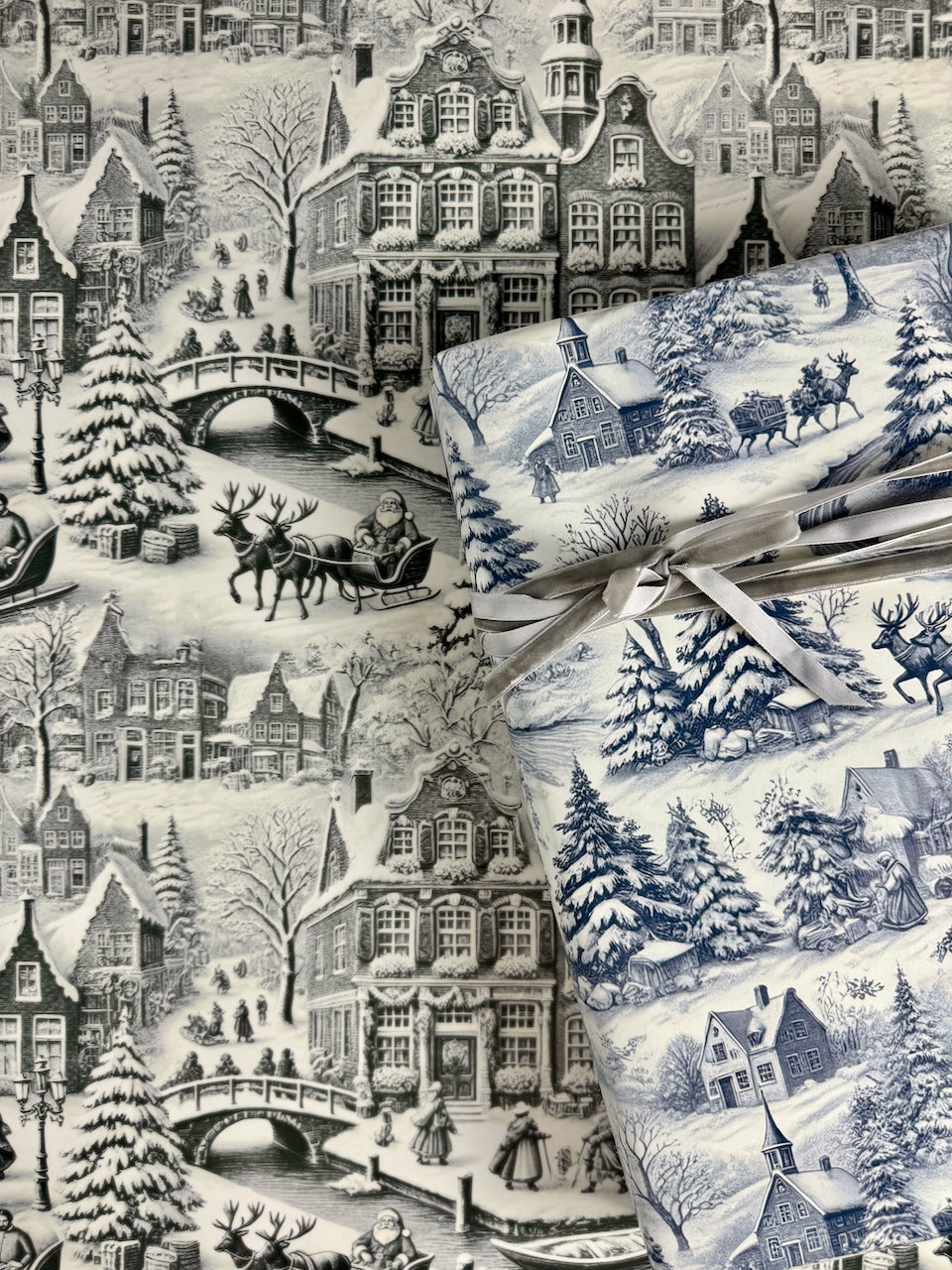 Winter Village Toile