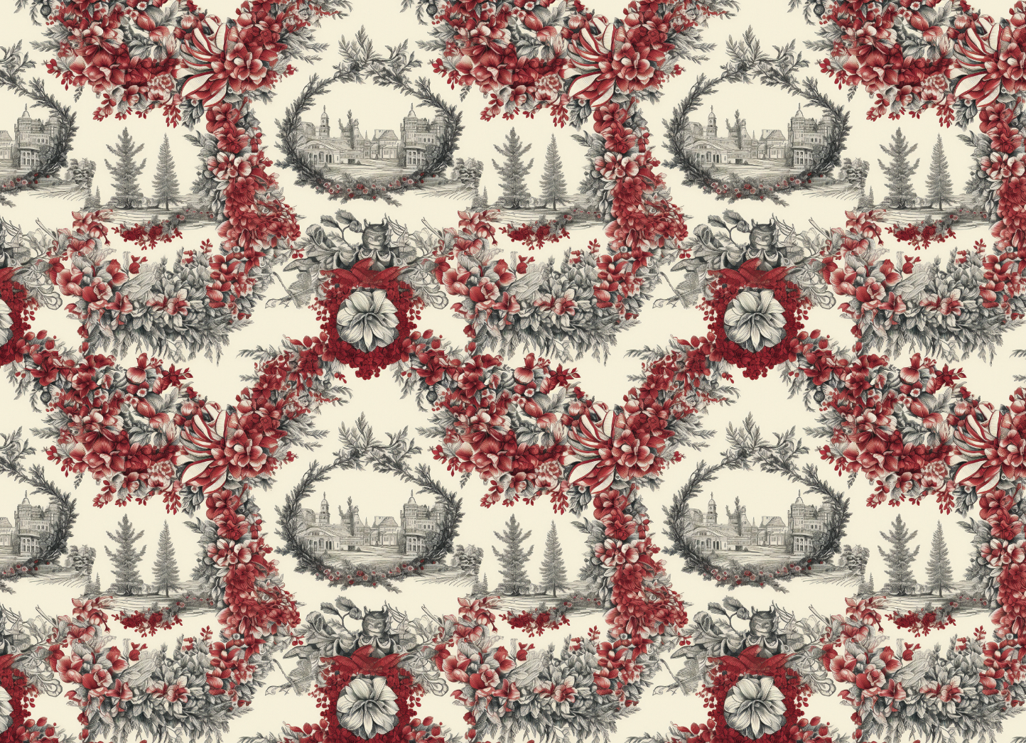 Evergreen Chateau Toile