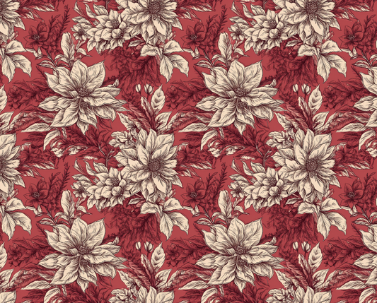 Poinsettia Reverie Toile